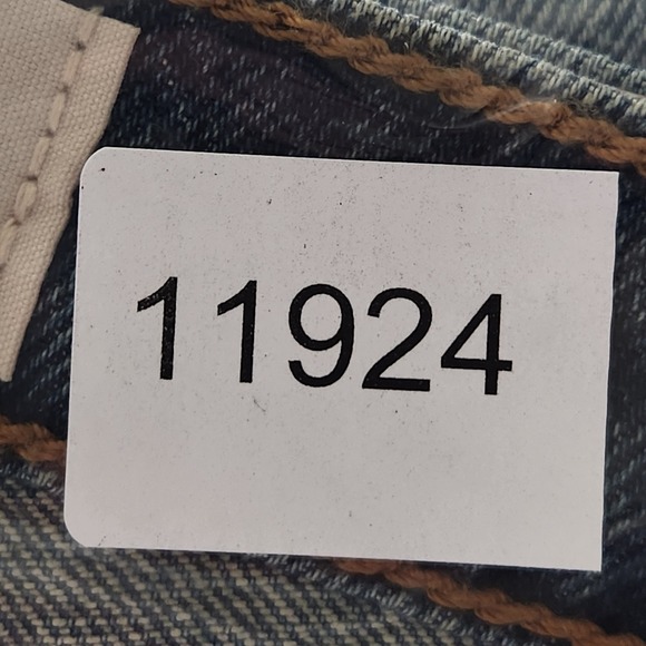 Levis 501 Curve Jeans Womens 25x30 Blue High Rise Straight Denim Embellished - Picture 12 of 12